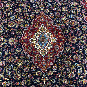 Persian Rugs - Kashan 8'3" x 11'8" - Handmade Rugs - Vintage Rugs - Persian Rug Carpet - Rug District