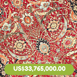 Oriental Carpet Sold at Auction-US$33,765,000.