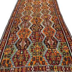 Afganistan Kilim Rug - 5'10" x 11'10" - Rug District