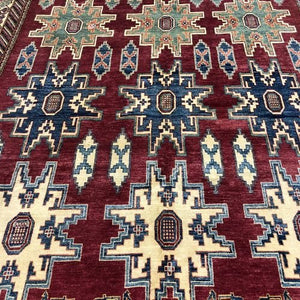 Afghan Rug Kazak 9'1" x 12'1" - Rug District