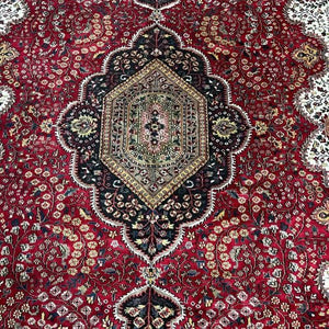 Indian Rug Tabriz 10'5" x 14'7" - Rug District