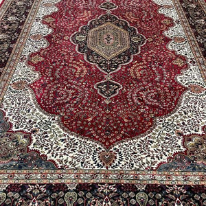 Indian Rug Tabriz 10'5" x 14'7" - Rug District