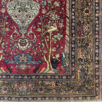 Persian Isfahan Sarraf Mamouri 5'1" x 6'6" - Rug District
