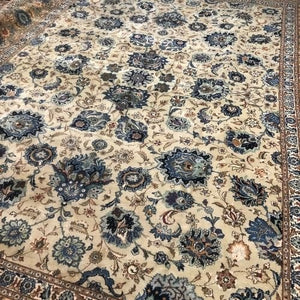 Persian Kashan Rug Signed 11'4" x 16'8" - Rug District