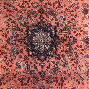 Persian Rug Hamadan 8'5" x 8'7" - Rug District