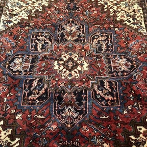 Persian Rug Heriz 7'3" x 9"7" - Rug District