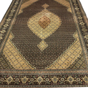 Persian Rug - Tabriz Wool and Silk 6'7" x 10' - Rug District