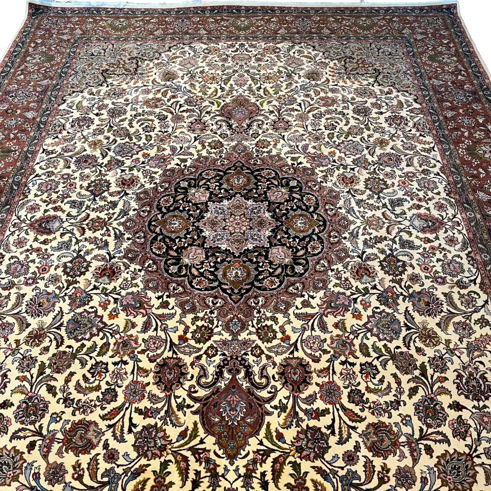 Persian Rug - Tabriz Wool & Silk 8'3" x 11'6" - Rug District