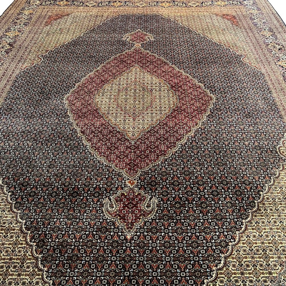Persian Rug - Tabriz Wool & Silk 9'11" x 13' - Rug District