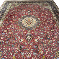 Persian Rug - Tabriz Wool & Silk 9'8" x 13'1" - Rug District