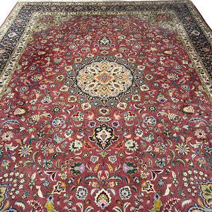 Persian Rug - Tabriz Wool & Silk 9'8" x 13'1" - Rug District