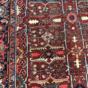 Persian Rugs -  Heriz  6'5" x 9" - Antique Rugs - The Rug District