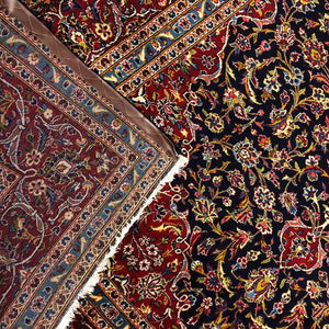 Persian Rugs - Kashan 8'3" x 11'8" - Handmade Rugs - Vintage Rugs - Persian Rug Carpet - Rug Distric