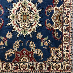 Persian Rugs - Nain 3'2"x 13'5" Wool & Silk - Rug Runners - Vintage Rugs - Handmade Rugs - Rug District Oriental Rug Experts