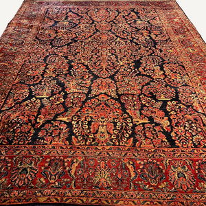 Sarouk Persian Rug - 8'11" x 11'11" - Antique Rug
