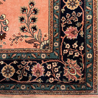 Persian Rug - Tabriz 5'5" x 7'3" Vintage Rugs -Border