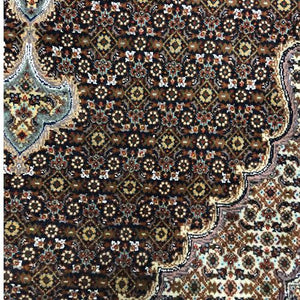 Persian Rug Tabriz Wool & Silk 3'4" x 5'